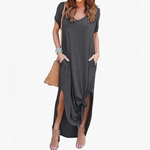 Dark Gray Maxi Dress